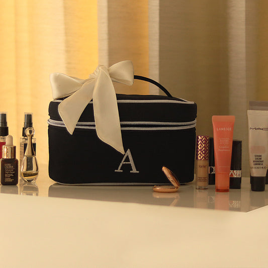 New MINI Personalised Luxury Black Cosmetic & Toiletry Bag