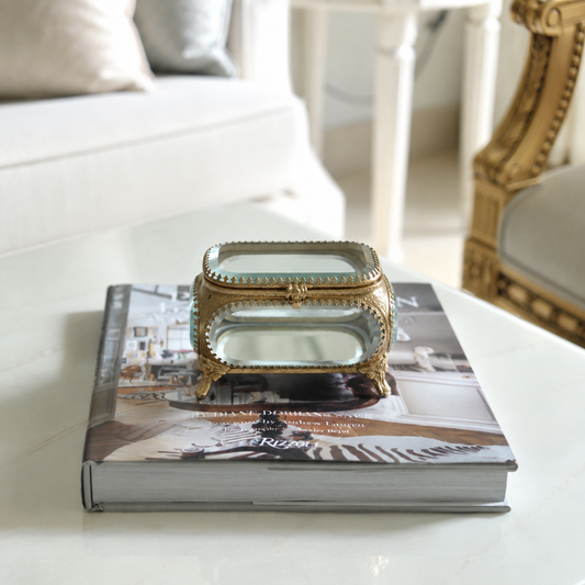 The Celeste Brass Glass Box