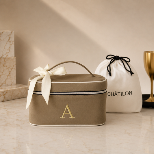 Personalised Créme Vanity Case