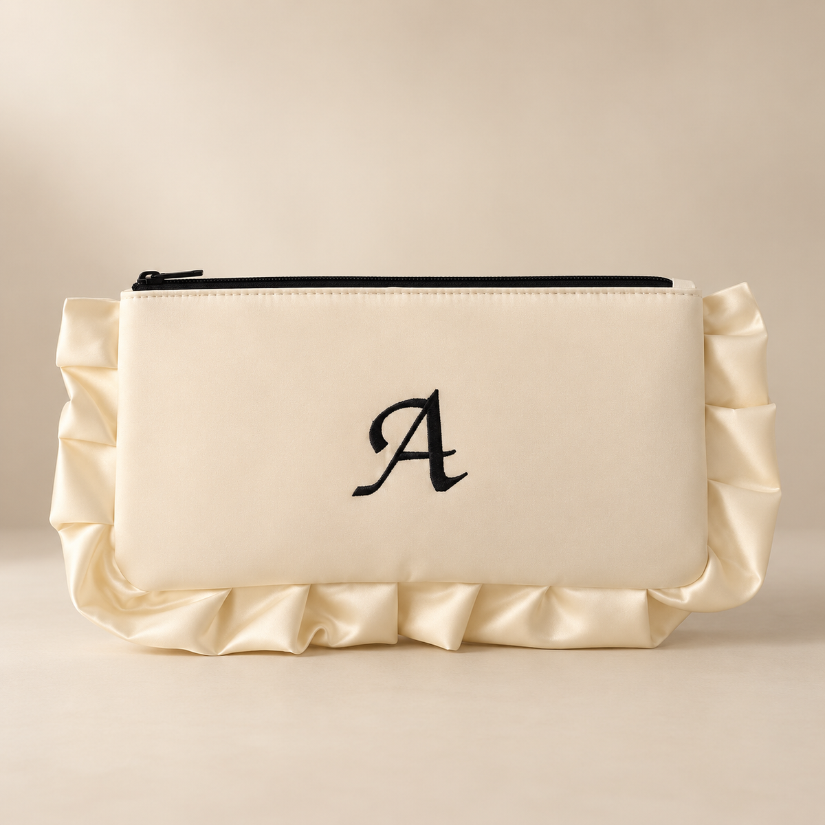 The Ruffle Initialé Pouch