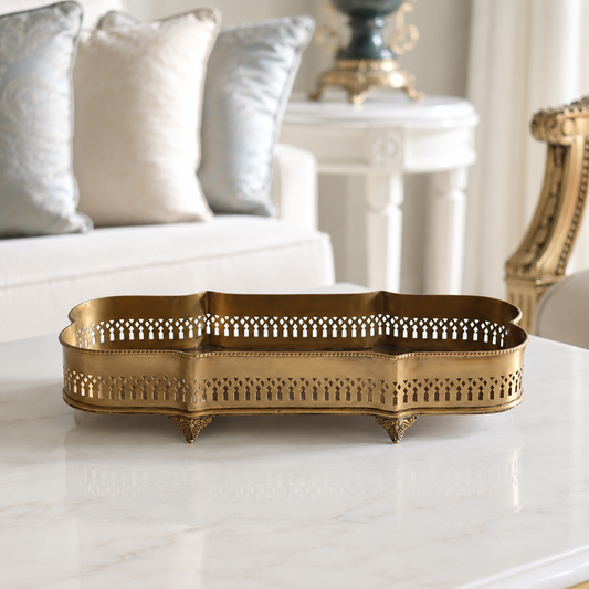 The Étoile Brass Tray